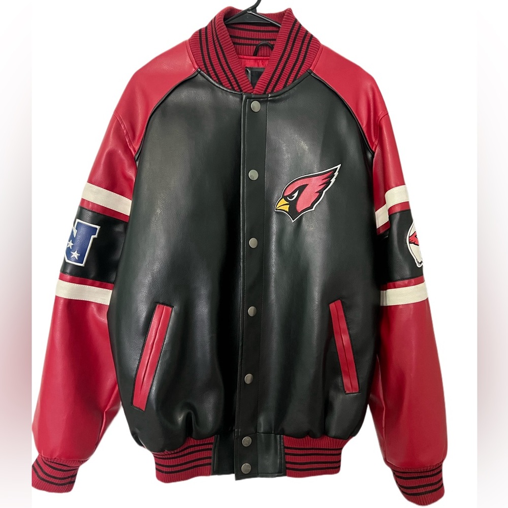 NFL Arizona Cardinals jacket black and red size large